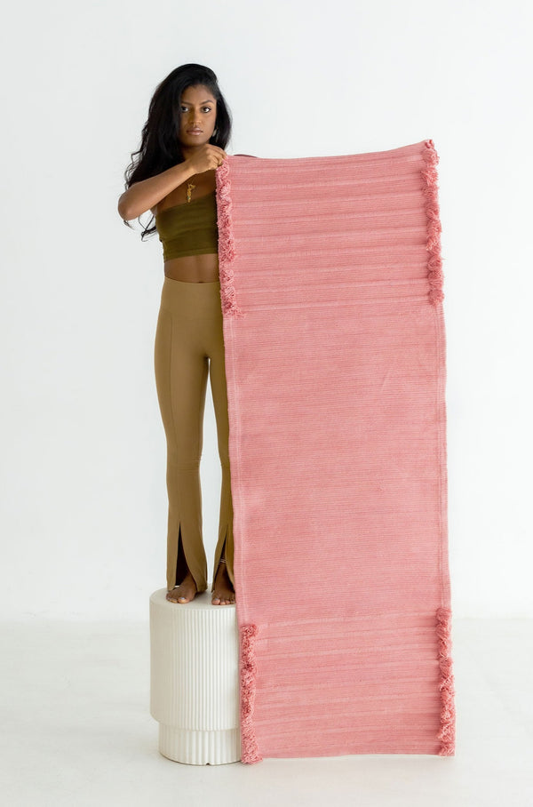 Organic Cotton Handloom Yoga Mat - Sustainable and Eco-Friendly - VNS Bazaar