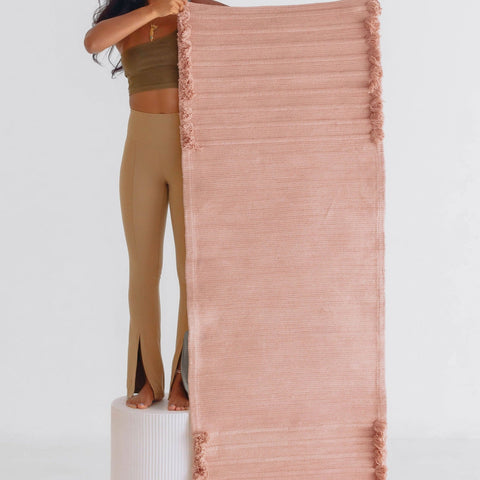 Rose Quartz - Naturally Dyed Herbal Yoga Mat