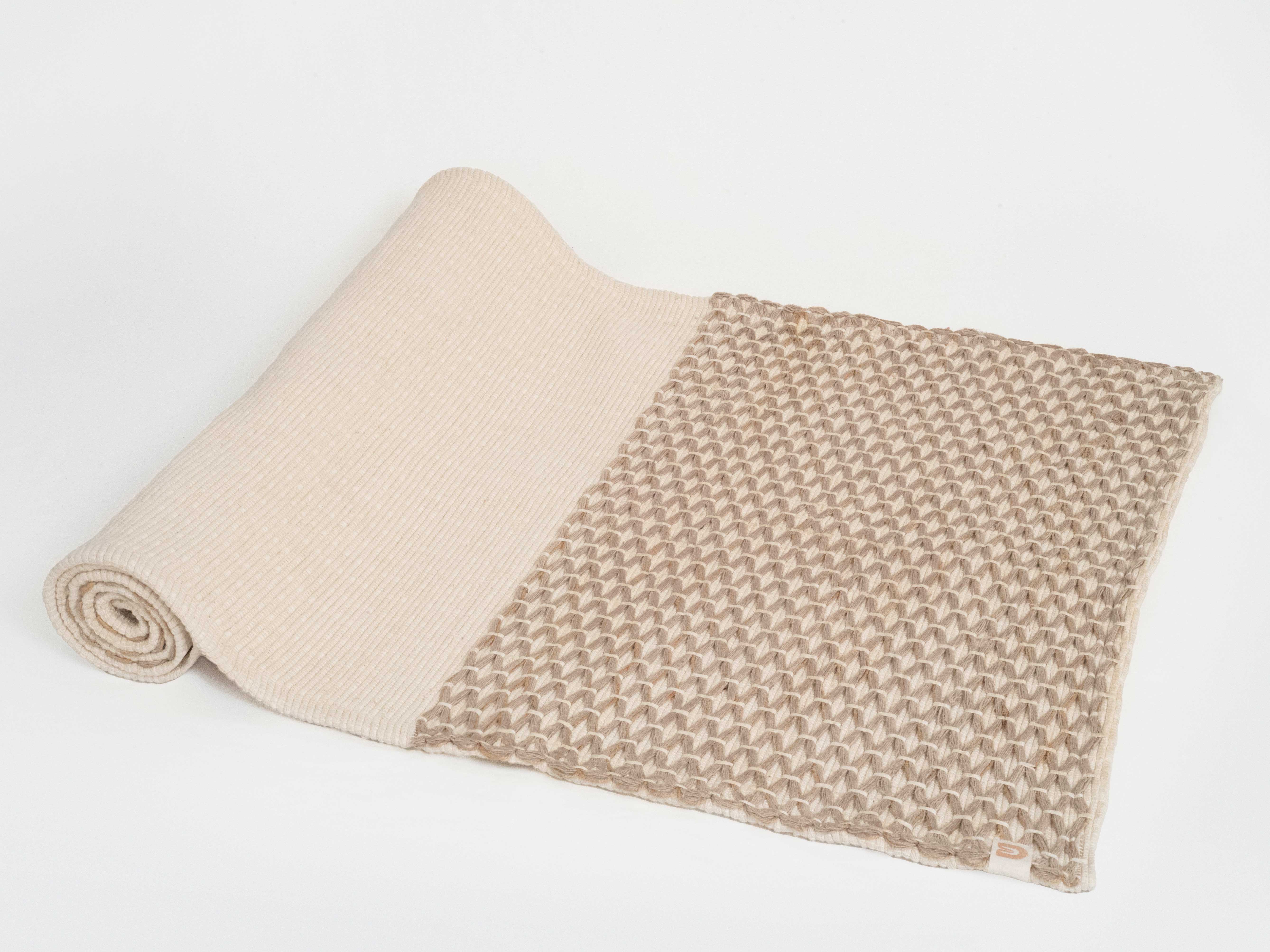 Diamond Yoga Mat - Clay & Cream