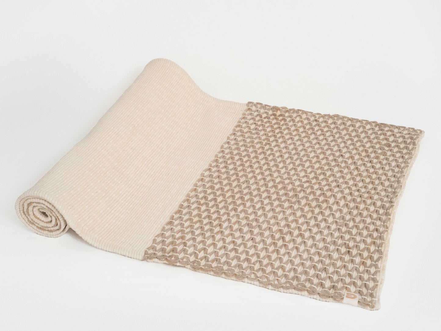 Diamond Yoga Mat - Clay & Cream