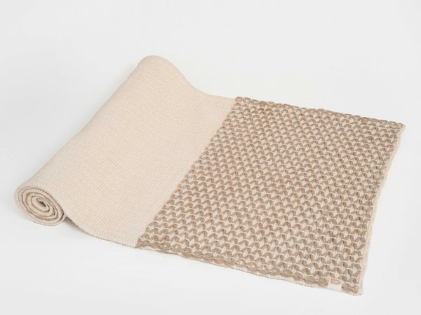 Diamond Yoga Mat - Clay & Cream