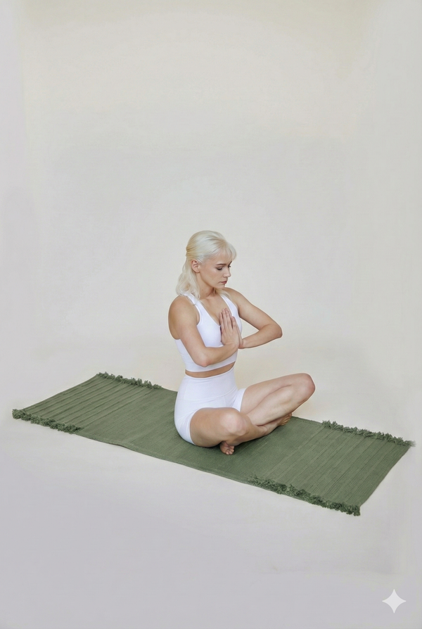 Emerald - Naturally Dyed Herbal Yoga Mat