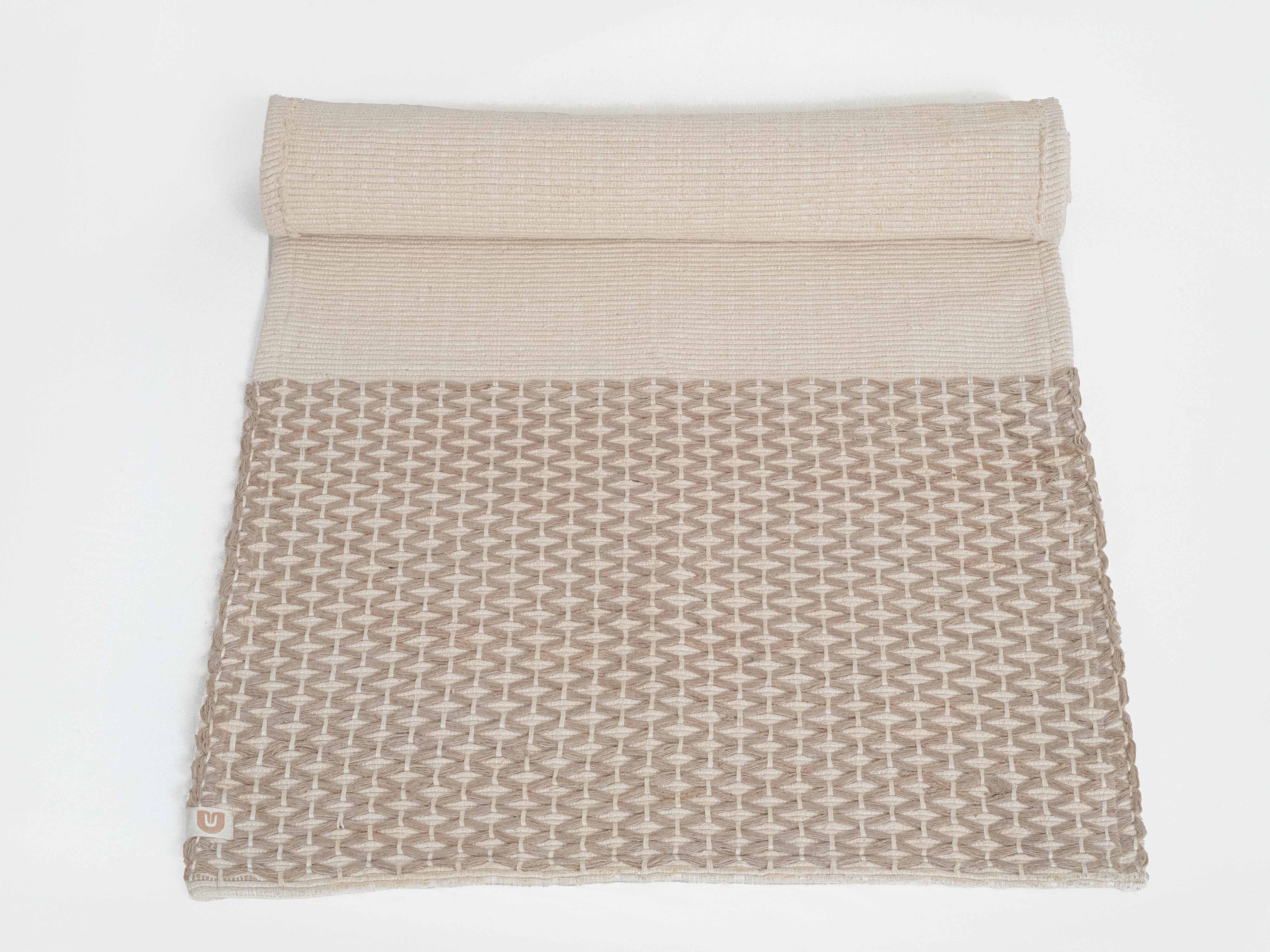 Diamond Yoga Mat - Clay & Cream