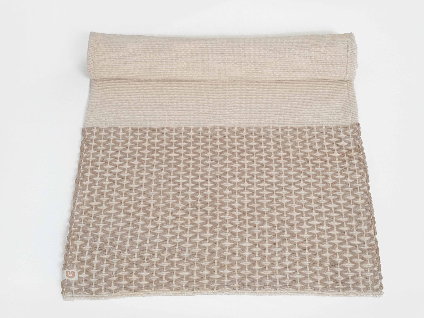 Diamond Yoga Mat - Clay & Cream