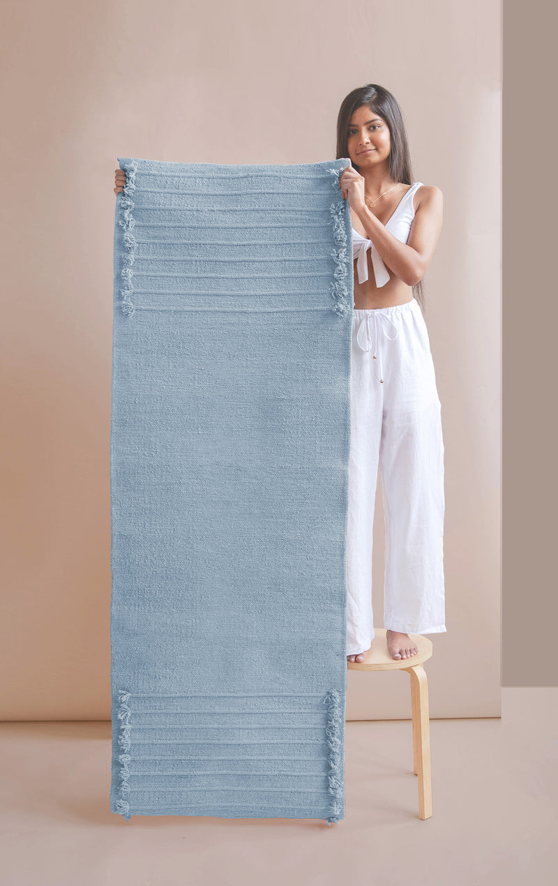 Eco-friendly Yoga Mat, organic cotton yoga mat, herbal dyed, plant dyed, yoga rug